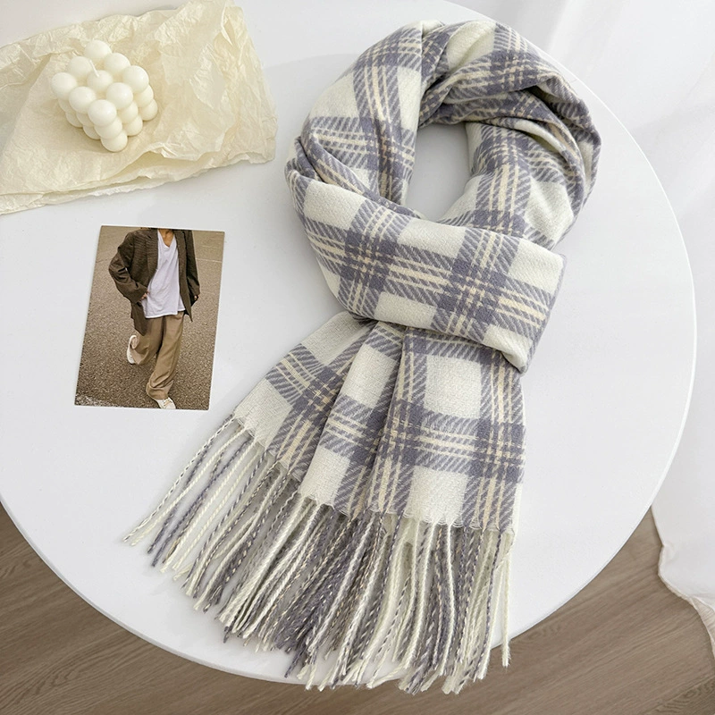 Plaid Fringe Scarf view 11