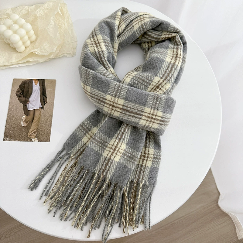 Plaid Fringe Scarf view 12