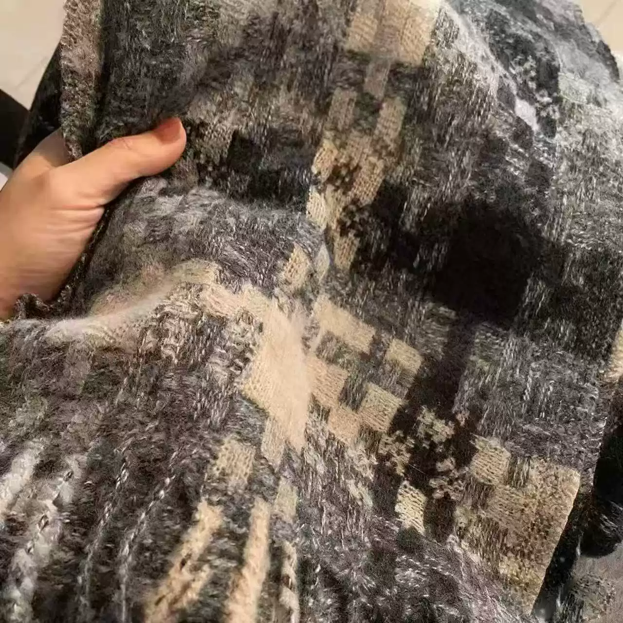 Plaid Winter Scarf view 2