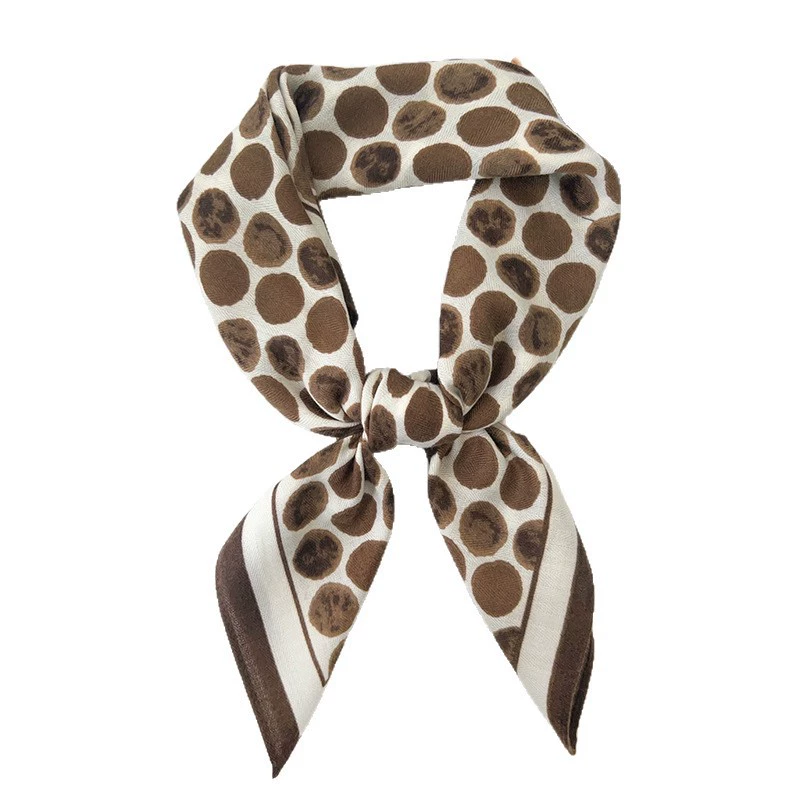Blue Polka Dot Square Scarf view 5