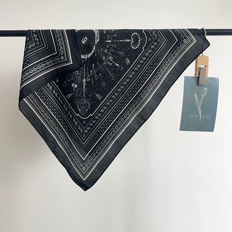 Retro Paisley Small Square Scarf view 4