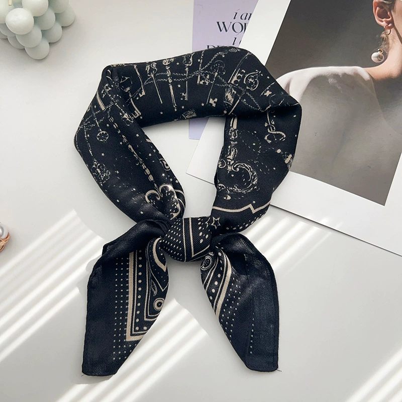 Retro Paisley Small Square Scarf view 7