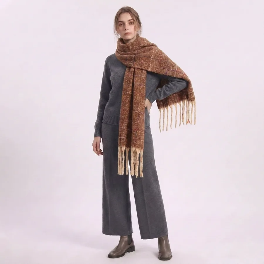Solid Fringe Scarf view 2