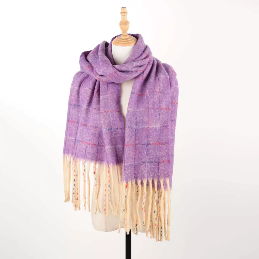 Solid Fringe Scarf view 6