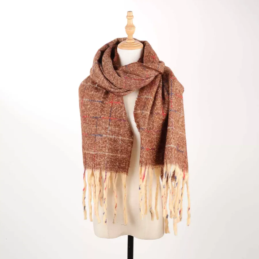 Solid Fringe Scarf view 7