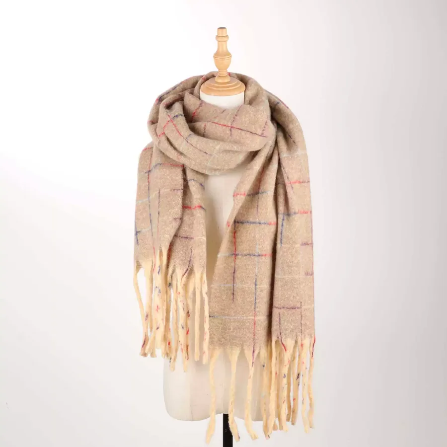Solid Fringe Scarf view 9