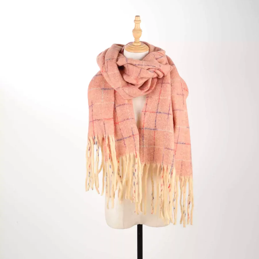 Solid Fringe Scarf view 10