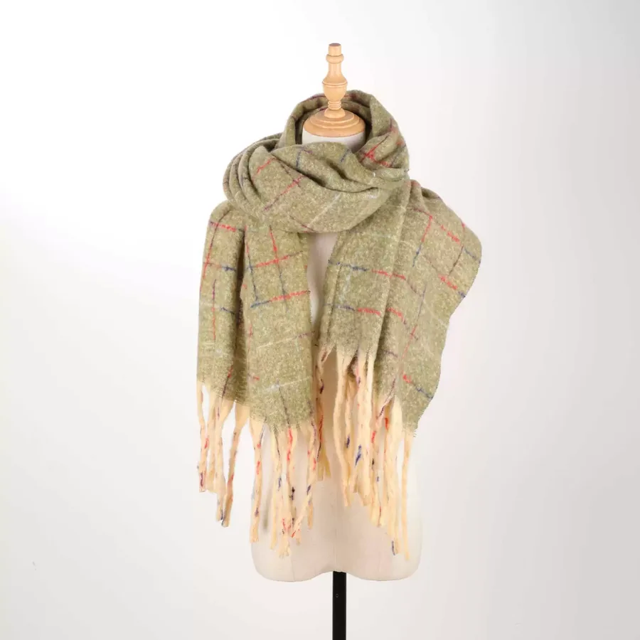 Solid Fringe Scarf view 11