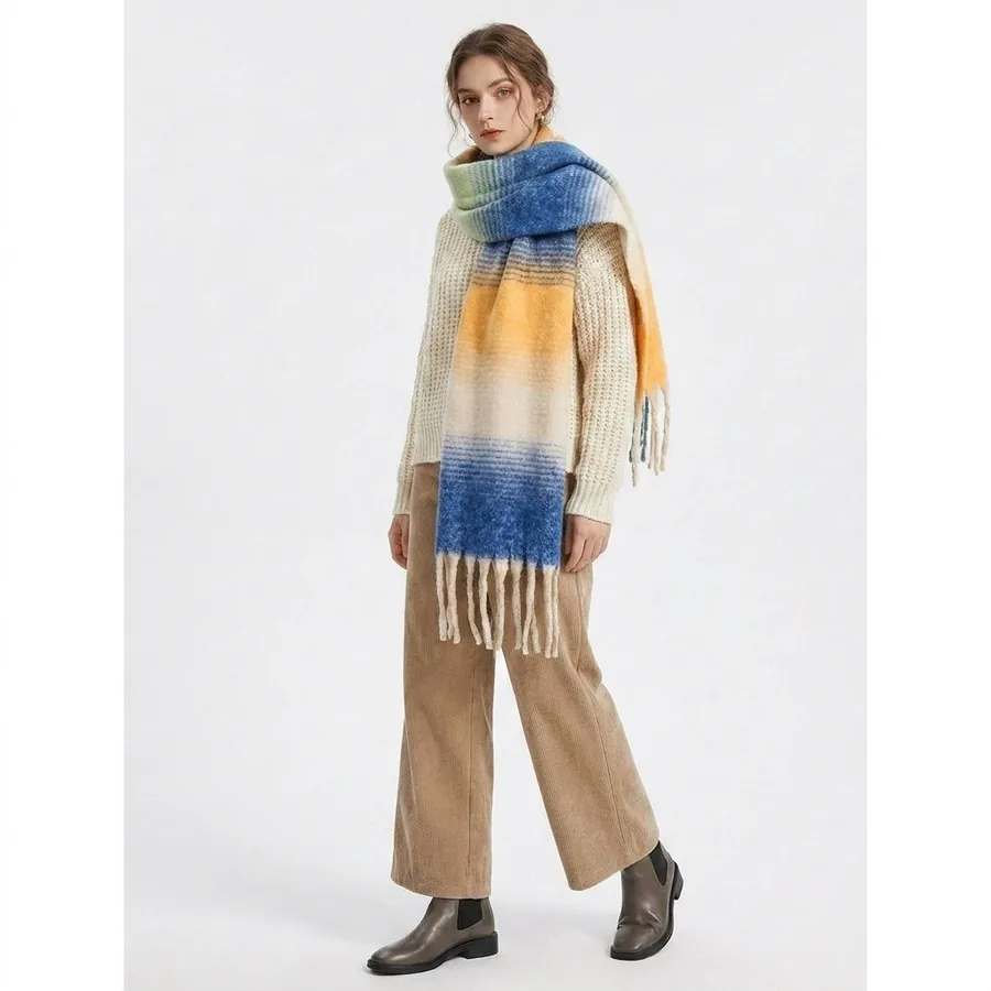 Mohair Fringe Scarf