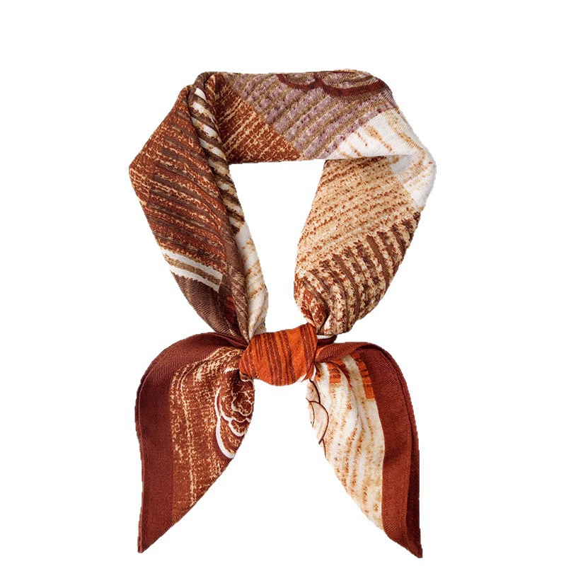 Camellia Small Square Scarf view 5