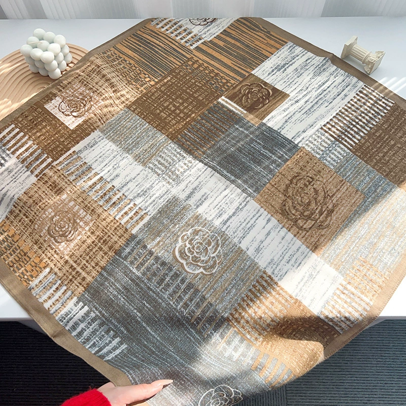 Camellia Small Square Scarf view 8