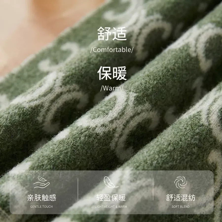 Jacquard Fringe Scarf view 4