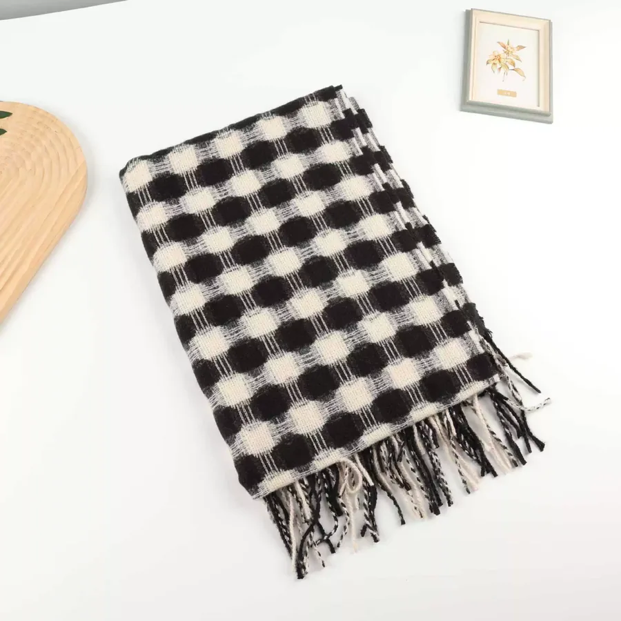 Polka Dot Fringe Scarf view 6