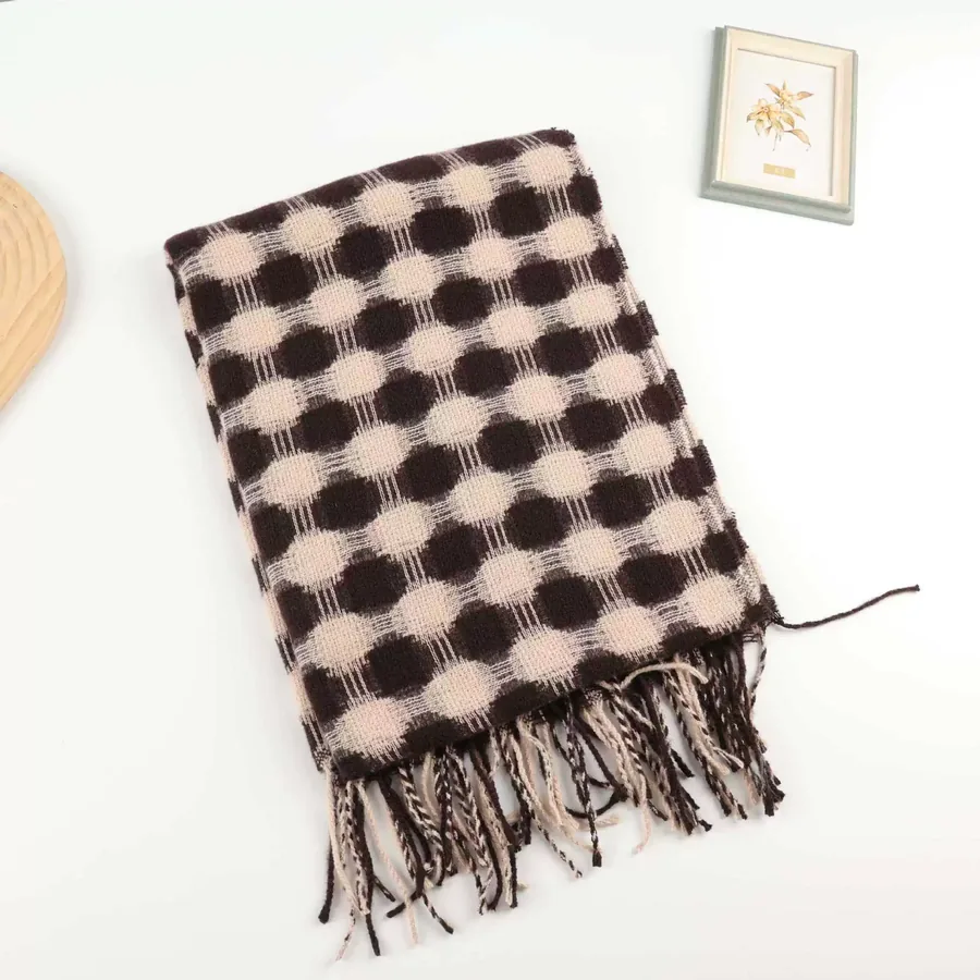 Polka Dot Fringe Scarf view 10