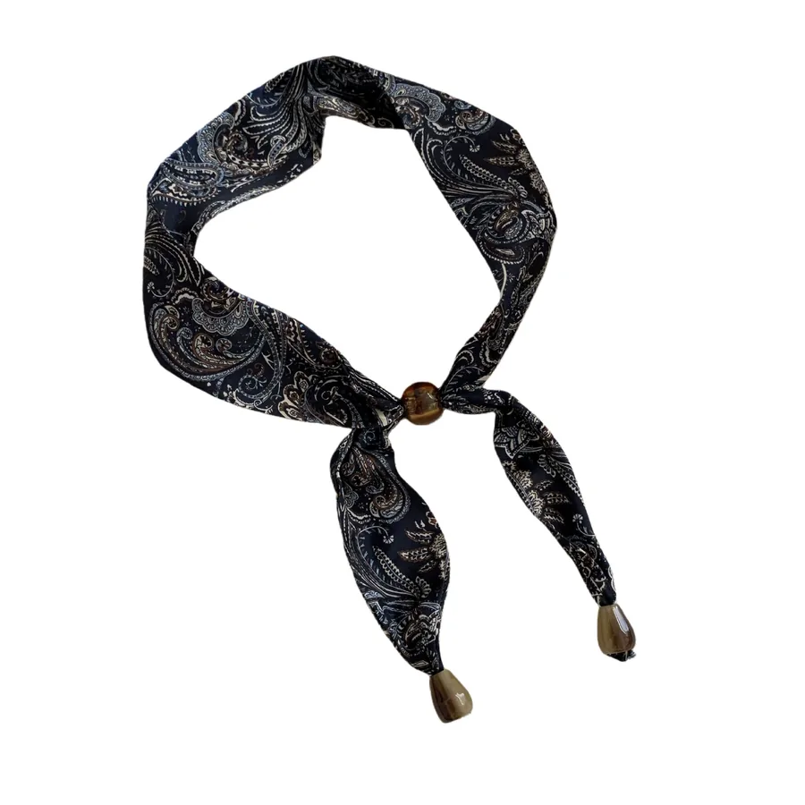 Leopard Print Silk Twilly view 5