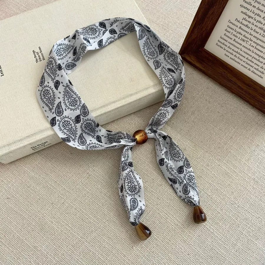 Leopard Print Silk Twilly view 6