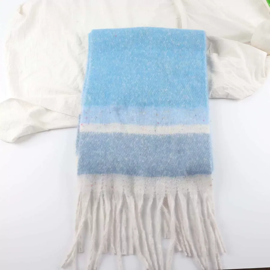 Striped Fringe Scarf view 9