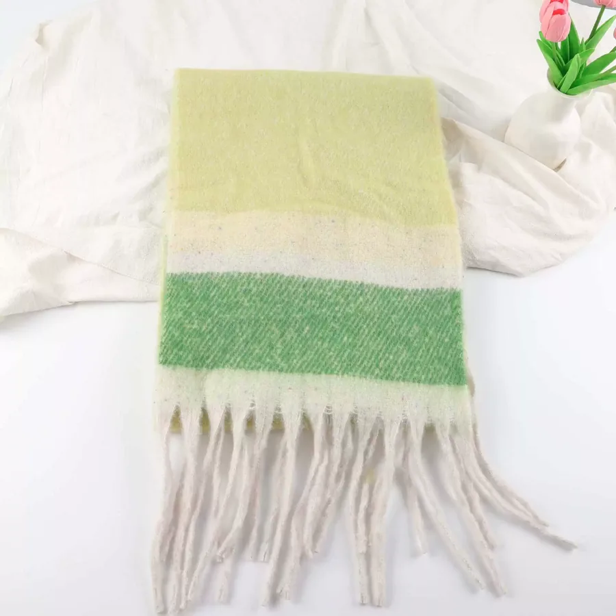 Striped Fringe Scarf view 12