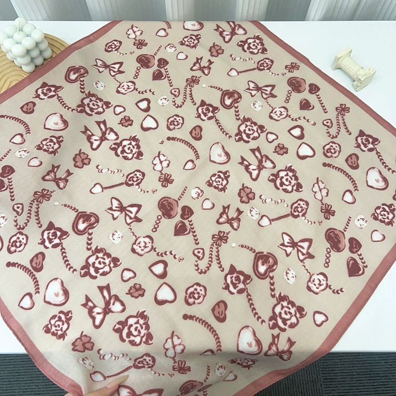 French Style Small Square Scarf view 4