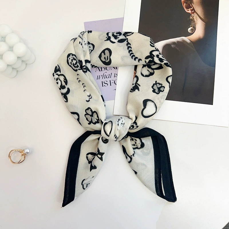 French Style Small Square Scarf view 6