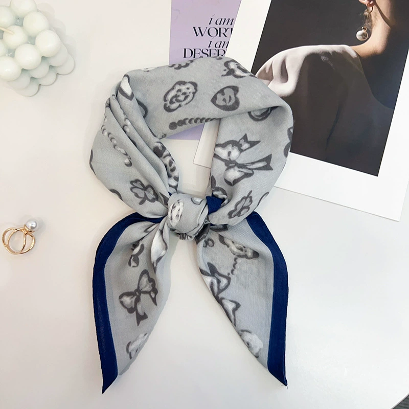 French Style Small Square Scarf view 8
