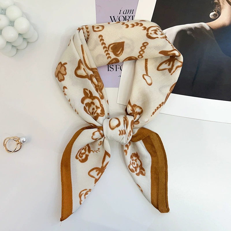 French Style Small Square Scarf view 9