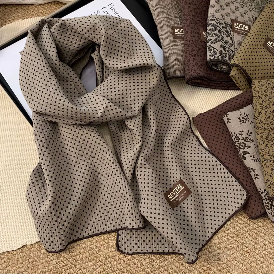 Cotton Linen Long Scarf