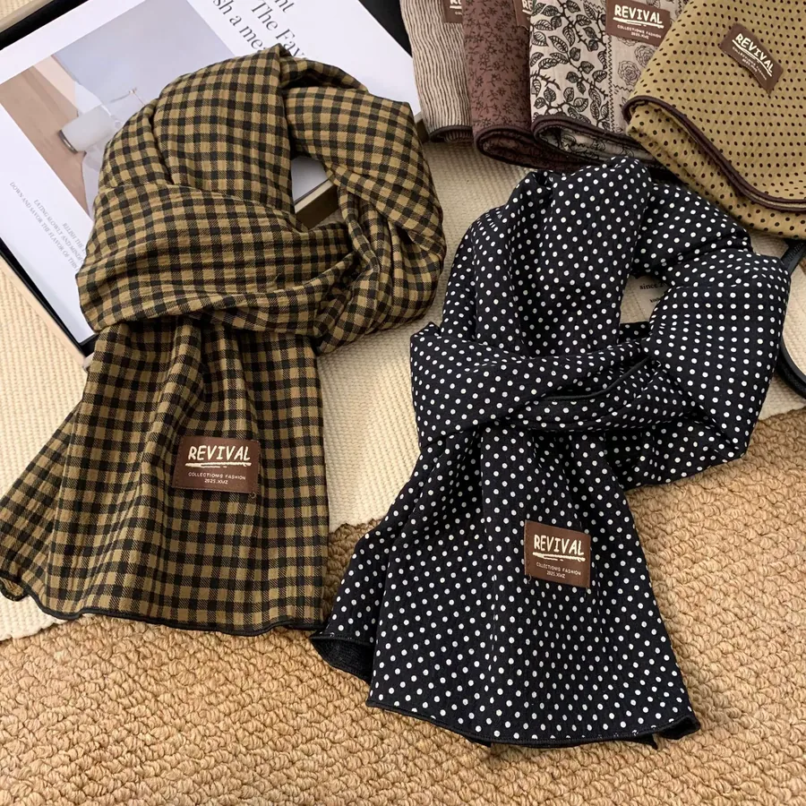 Cotton Linen Long Scarf view 4