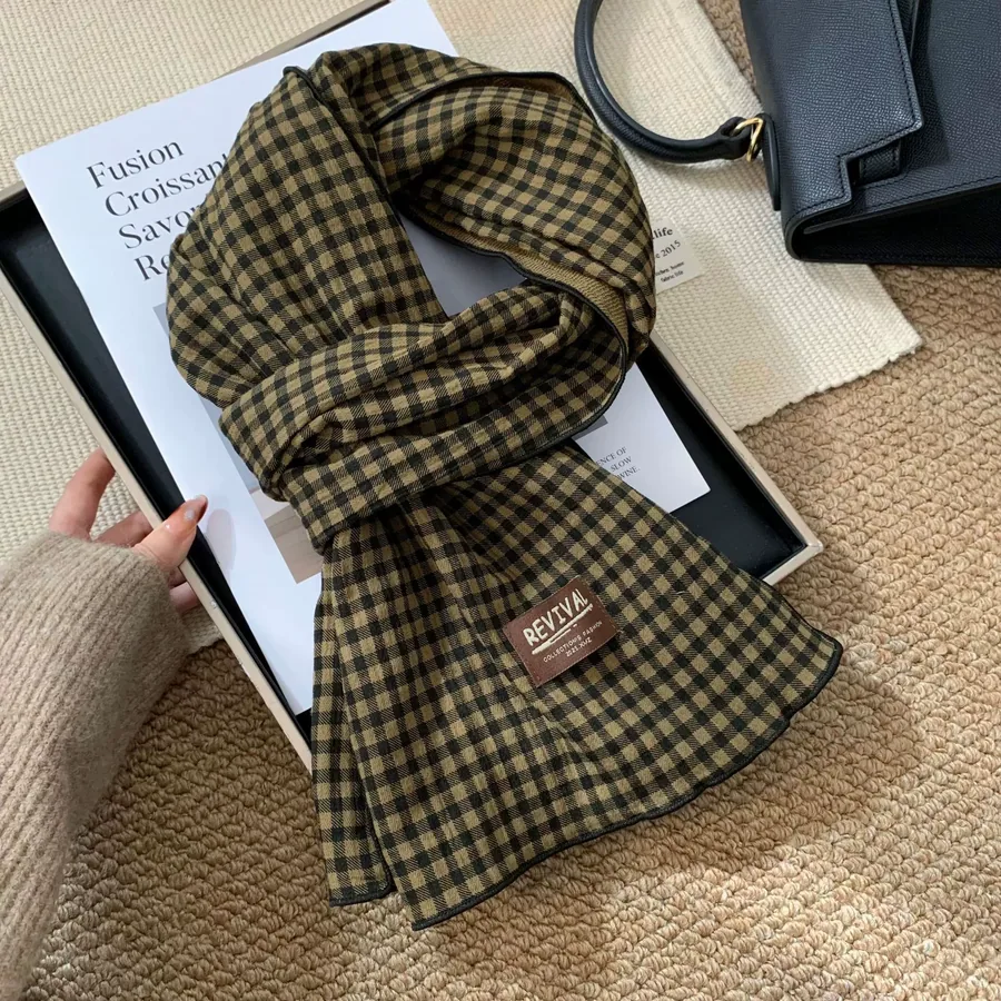Cotton Linen Long Scarf view 8