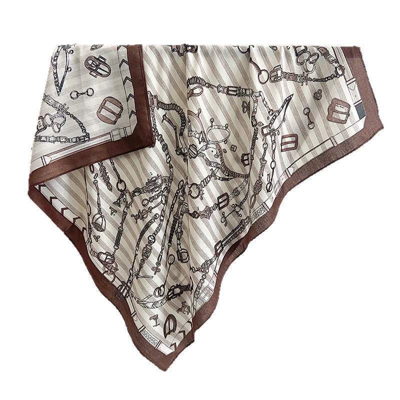 Chain Pattern Large Square Scarf view 5