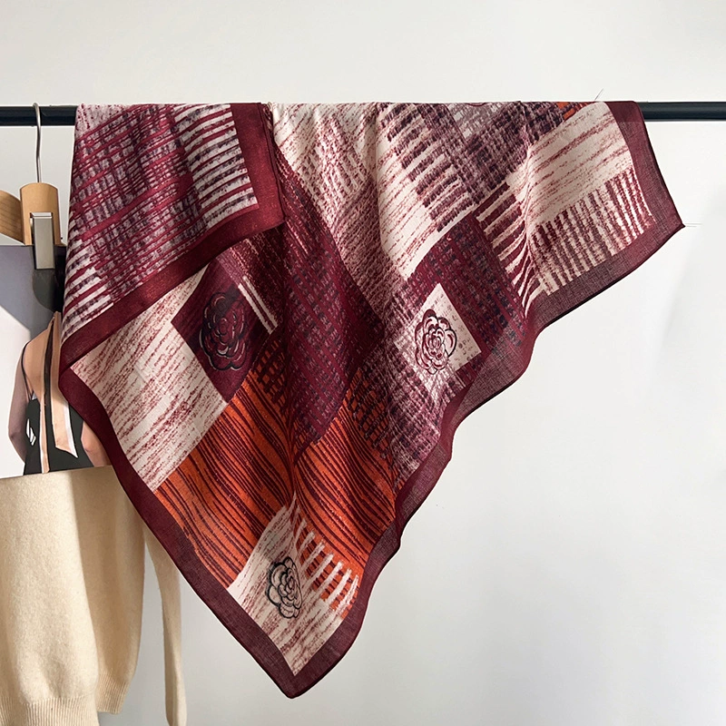 Camellia Large Square Scarf view 2