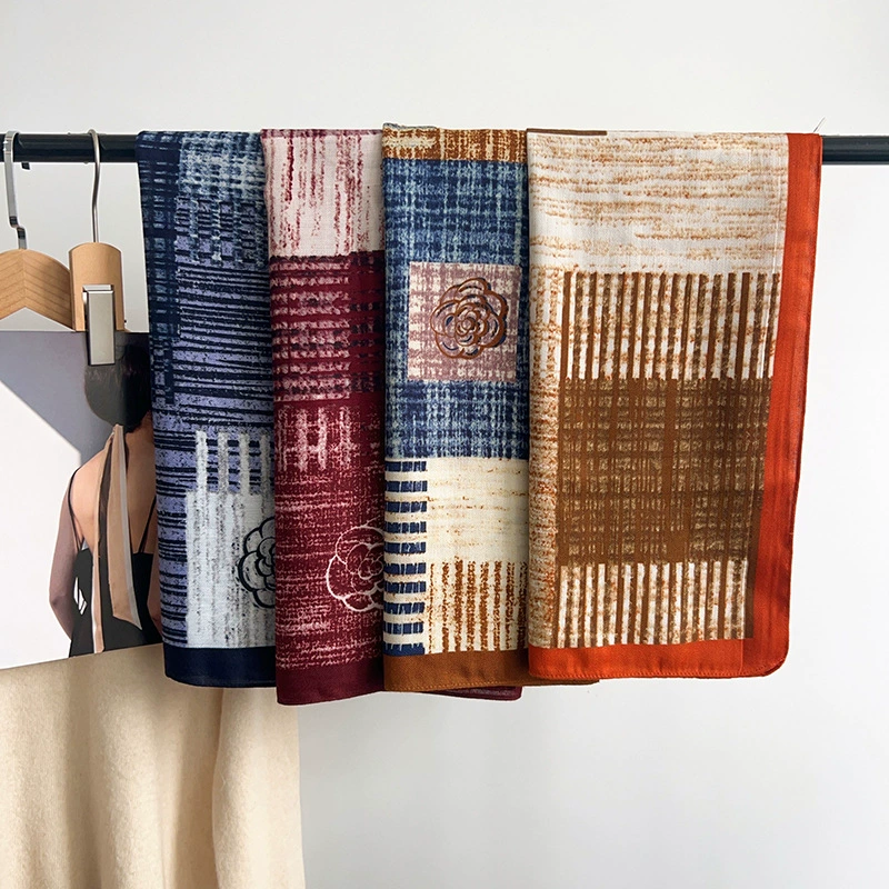 Camellia Large Square Scarf view 4