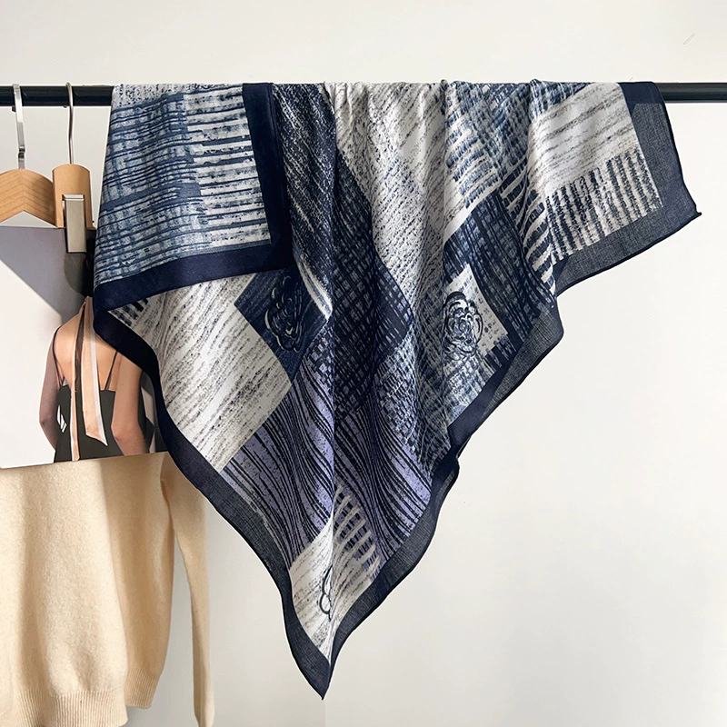 Camellia Large Square Scarf view 6