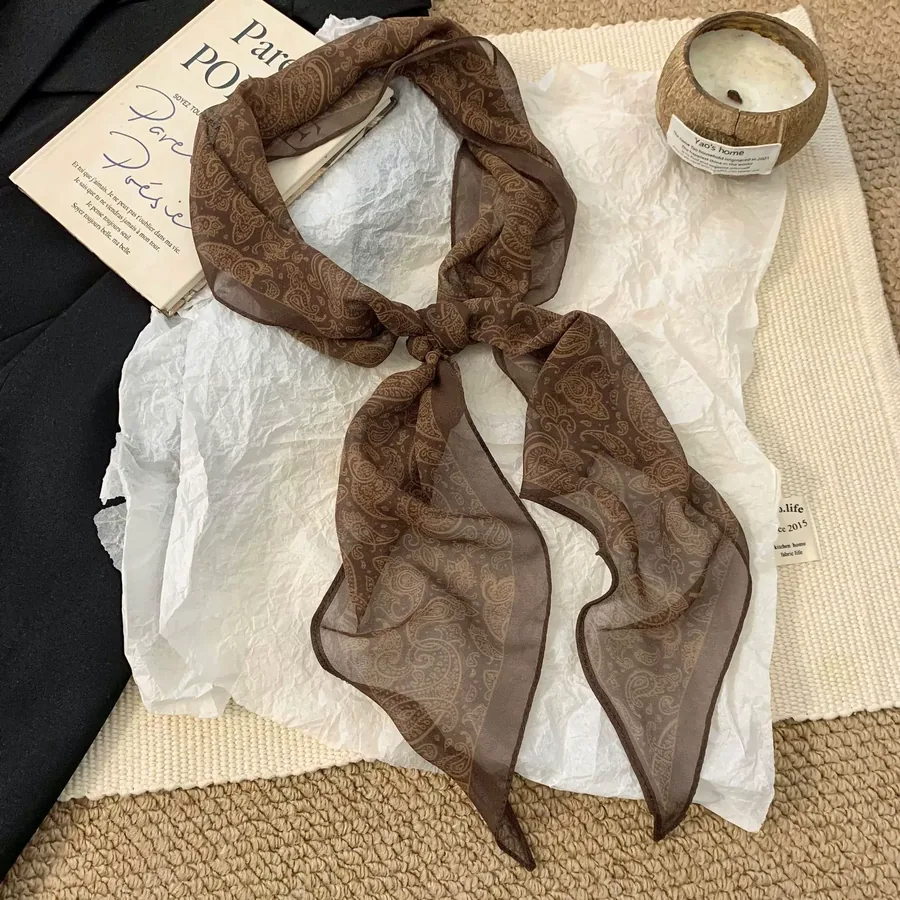 Paisley Silk Scarf view 6