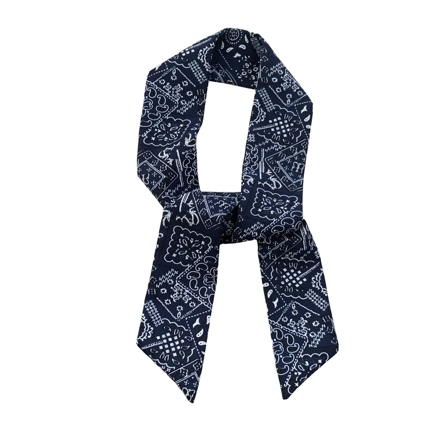 Polka Dot Silk Twilly Scarf view 5